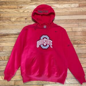 Y2K Nike Team Authentic Ohio State Embroidered Hoodie Men's Medium